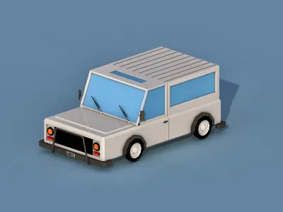 Cartoon Wrangler Low-poly 3D model