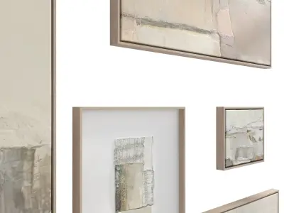 Abstract Painting Frame Set 13 3D model