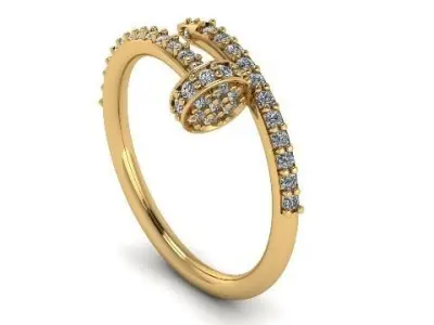 24 car  ring 3D print model