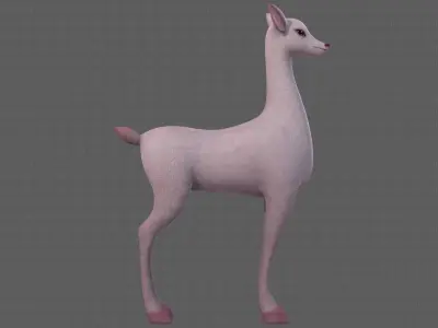 Deer V03 Low-poly 3D model