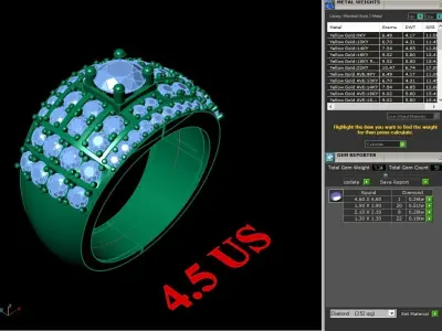 Luxury Men Rings Designs 4MR089 3D print model