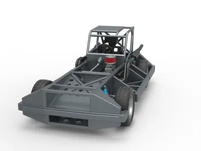 New Zealand Superstock car Base Version 3 Scale 1 to 25 3D print model