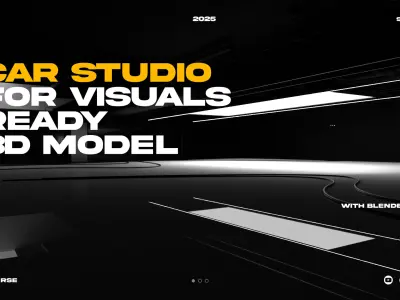 Automotive Studio 3D Model Without Car 3D model