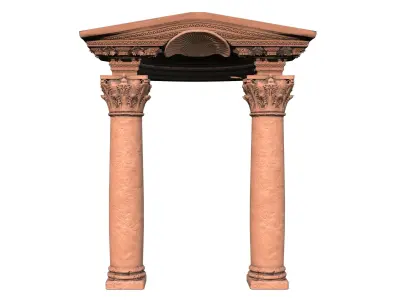 Corinthian Column Low-poly 3D model purchase