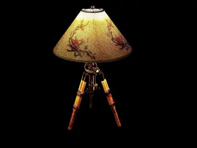 Chinese  lamp  Low-poly 3D model