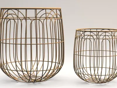 Wicker Basket 3D model