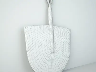 African Handwoven Fan 6 3D model