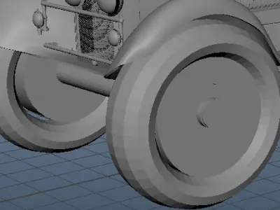 ALPHA ROMEA 6C vintage car Free 3D model