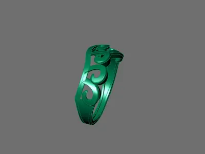 Women Ring Plain Ring Ready STL 3DM Models Womens Rings 3D print model 47