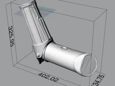 C-3PO Arm 3D scan 3D print model Free 3D print model