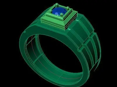 man ring 3D print model