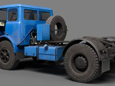 Maz-504 semi-trailer truck 3D model