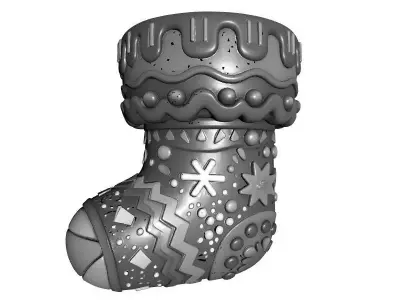 Christmas Socks 3D Printable Model 3D print model