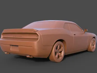 Dodge Challenger SRT8 3D print model