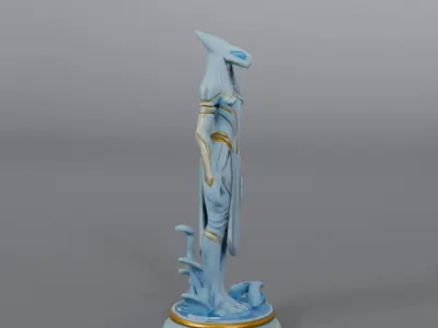 alien statue 3D model