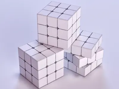 Rubiks cube 3D model
