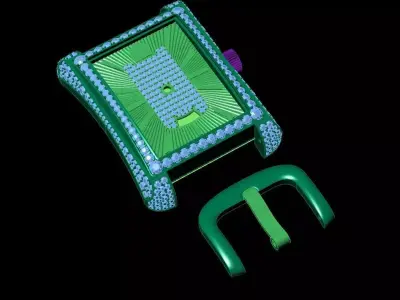 Emerald Majesty The Royal Timepiece 3D print model