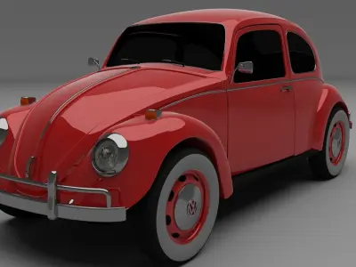 VW Beetle HDRI 3D model
