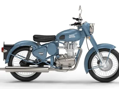 Royal Enfield Classic 350 Low-poly 3D model