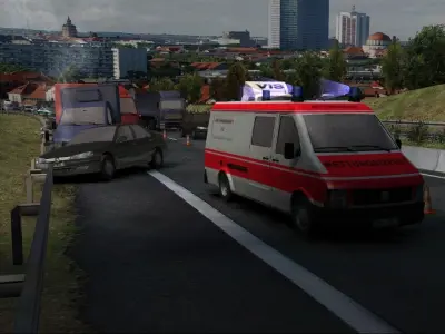 German special cars Low-poly 3D model