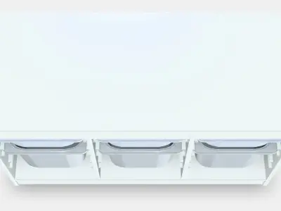 MICKE Add-on unit high Low-poly 3D model