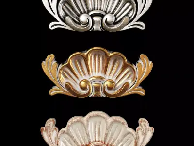 Classic carved 059 3D model