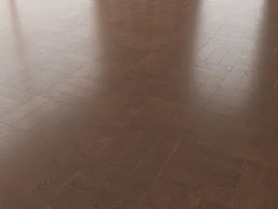 Parquet Oak Seal Brown WWL set 3 3D model