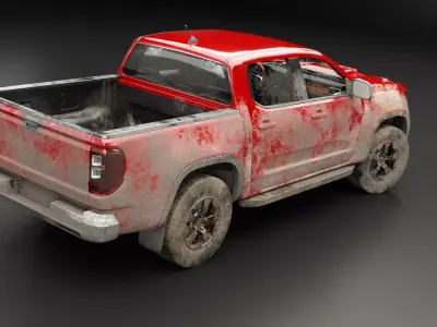 Generic Modern Pickup Truck Dirt and Mud 3D model