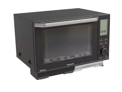 Black Inverter Modern Microwave 3D model