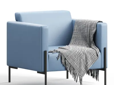 Bosco Chair Land Blue 3D model