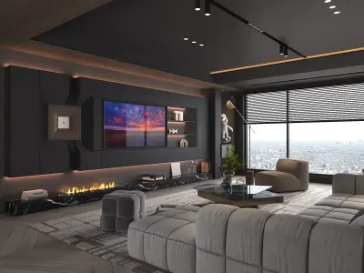 Living Room Scene 21 3D model