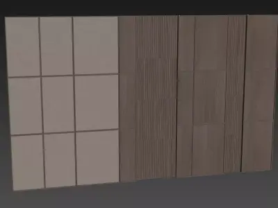Decorative V75 Wall Panels 3D model