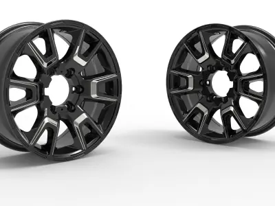 Asena rim design and rendering 3D print model