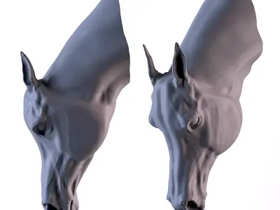 Arabian Horse Head 3D print model