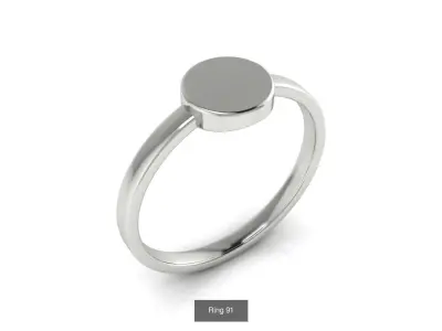 Collection 21 star ring in sterling silver 3D Model Pack
