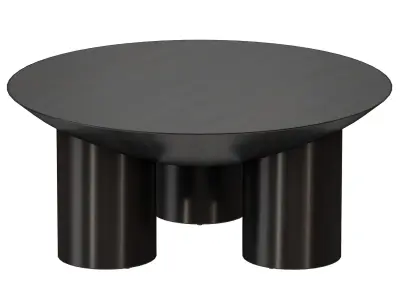 Tom Charcoal Three-Legged Coffee Table Crate and Barrel 3D model