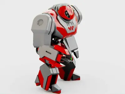 COMBAT DROID ZETH  Rigged for Unreal Engine - Unity - MIXAMO 3D model