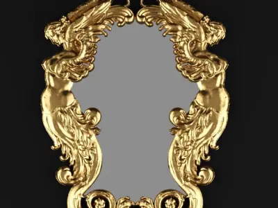 Collection of mirrors 3D model