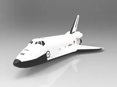 BURAN soviet space shuttle 3D ready 3D print model