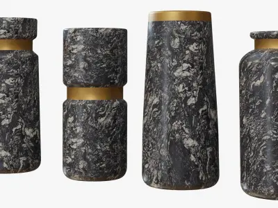 Marble Vases 3D model purchase