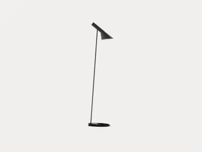AJ Floor lamp - Black Low-poly 3D model
