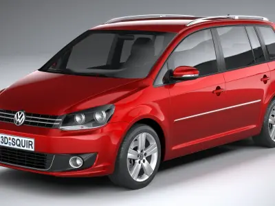 Volkswagen Touran 2011-2015 3D model
