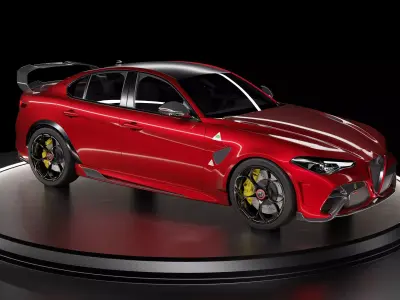 Alfa Romeo Giulia GTAm 3D model