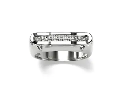 Simple car ring 7 SIZES 3D print model