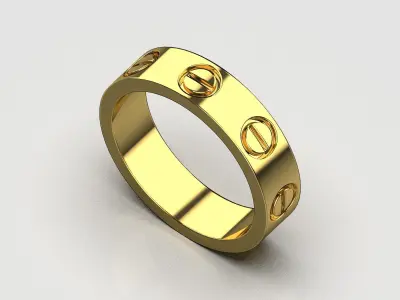wedding rings 3D print model get