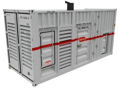 Generator containerized power plant 3D model