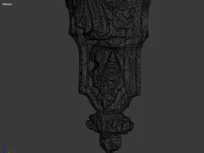 Classic decor ornament v-3D model 28 3D model