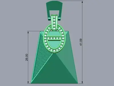 Multi piece pendant or Necklace 3D print model