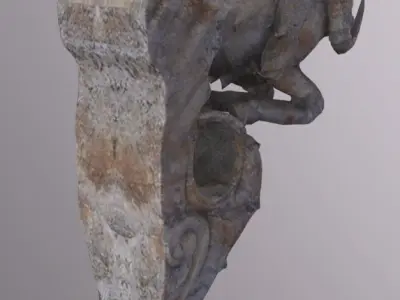 Gargoyles Low-poly 3D model