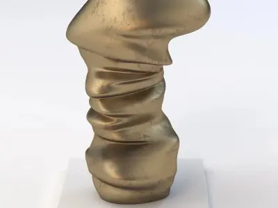 Level Head Sculpture By Tony Cragg 3D model